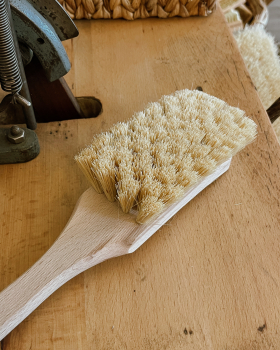 Preview: Klosettbürste KLASSIK / Holz flach, geölt, Fibre natur